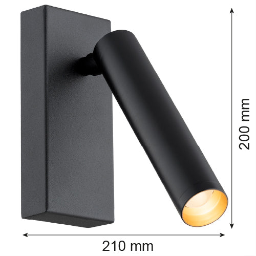 Argon Rio 1L accent wall lamp H 20cm