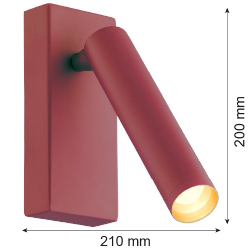 Argon Rio 1L accent wall lamp H 20cm