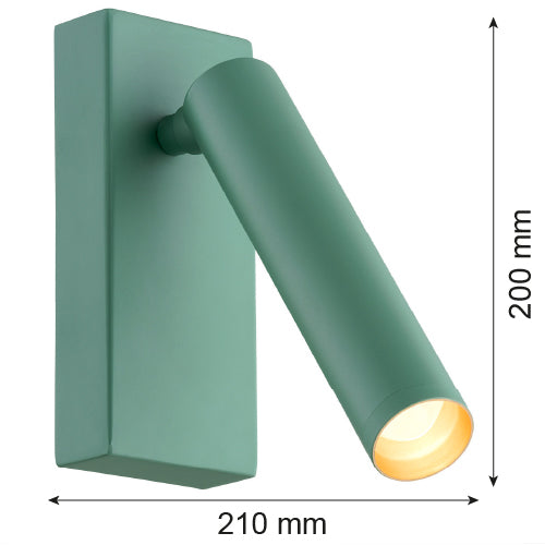 Argon Rio 1L accent wall lamp H 20cm