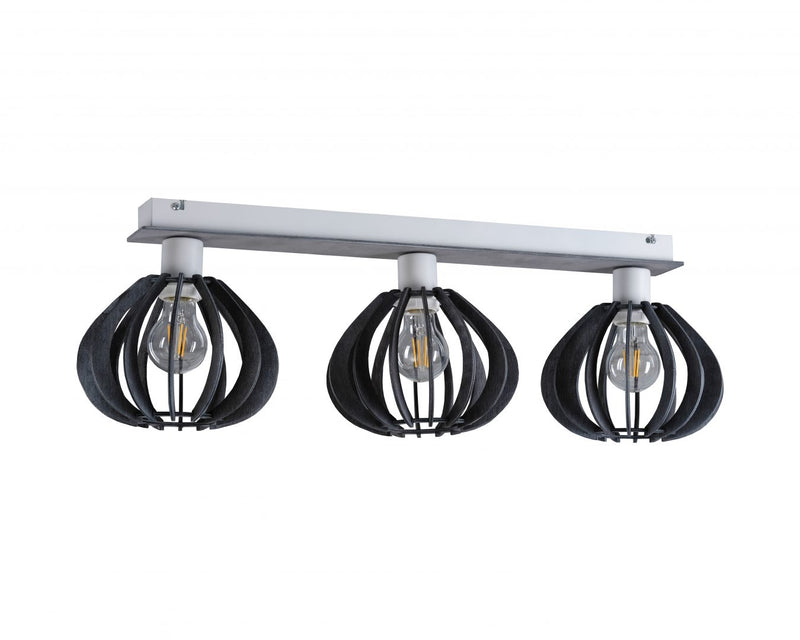 Keter Lighting Nicoleta 3L monorail lighting E27 H 21.0cm