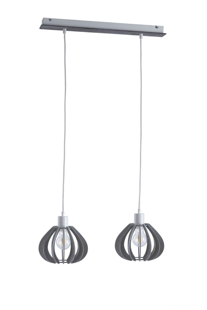 Keter Lighting Nicoleta 2L linear suspension E27 H 21.0cm