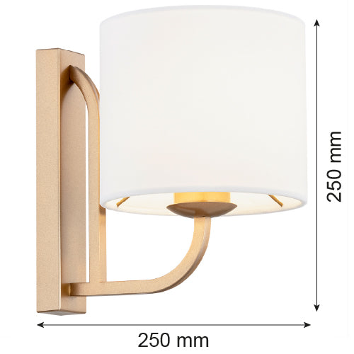 Argon Maranello 1L wall sconce lamp E27 H 25cm