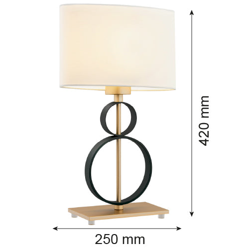 Argon Perseo 1L table lamp E27 H 42cm