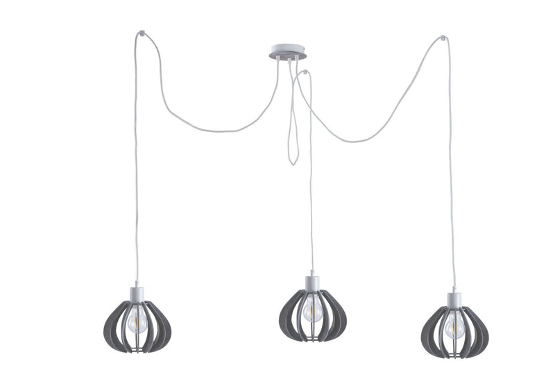 Keter Lighting Nicoleta 3L pendants E27 