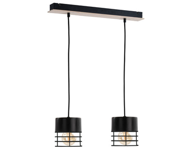 Keter Lighting Casa 2L linear suspension pendant lamp E27 H 100.0cm