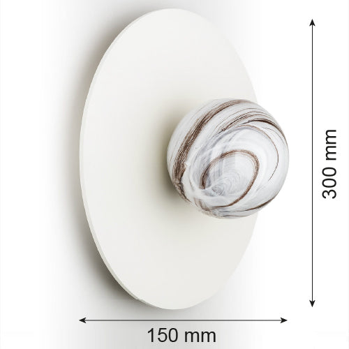 Argon Piava 1L wall lamp E14 H 15cm