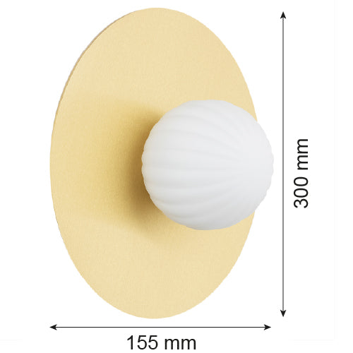 Argon Paloma 1L wall lamp E14 H 30cm