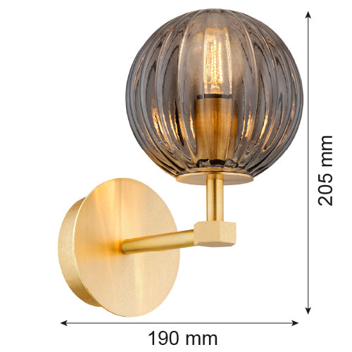 Argon Paloma 1L wall sconce lamp E14 H 20.5cm