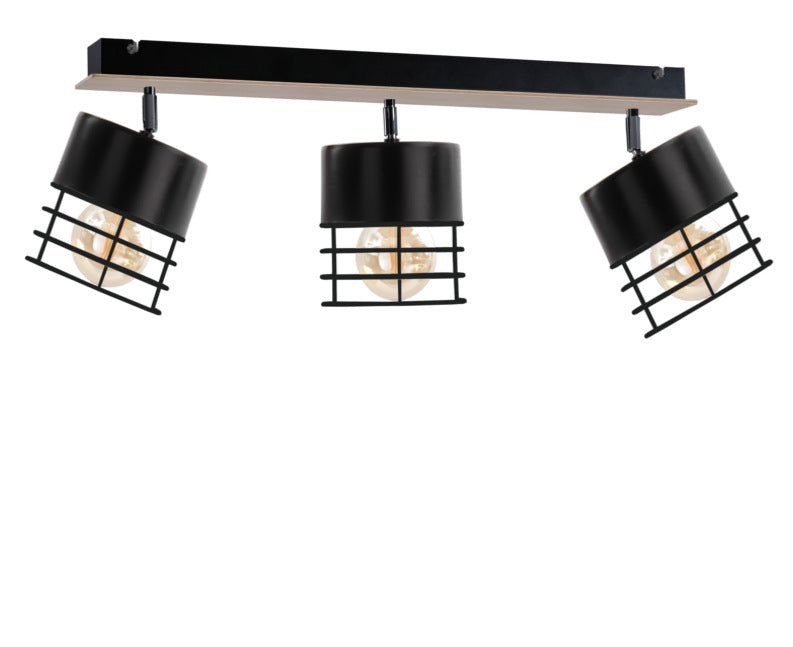 Keter Lighting Casa 3L monorail ceiling lamp E27 H 22.0cm