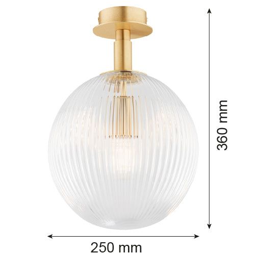 Argon Paloma 1L ceiling lamp E27 H 36cm
