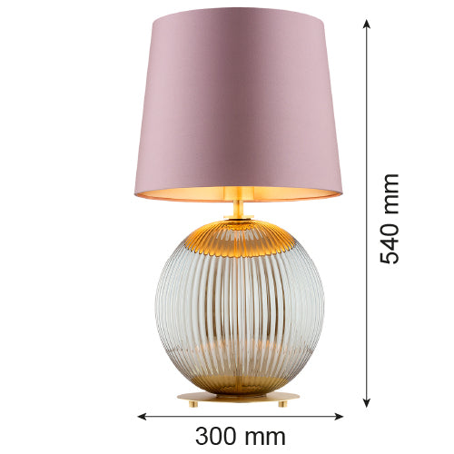 Argon Hamilton 1L table lamp E27 H 54cm