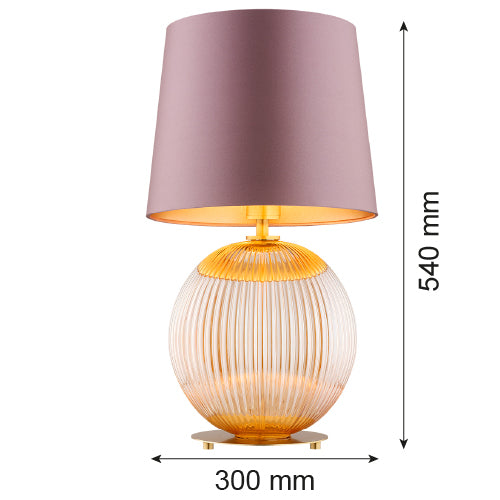 Argon Hamilton 1L table lamp E27 H 54cm