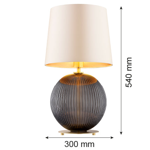 Argon Hamilton 1L table lamp E27 H 54cm