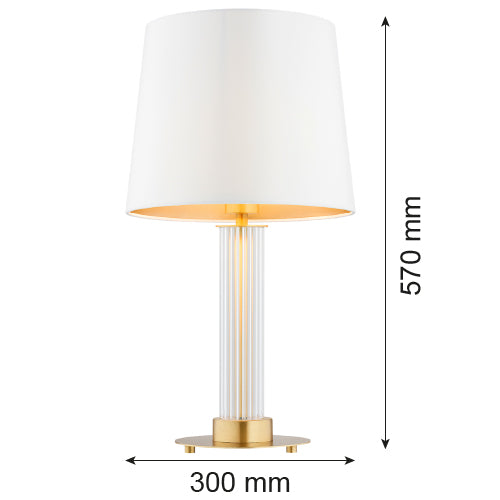 Argon Hampton 1L table lamp E27 H 57cm