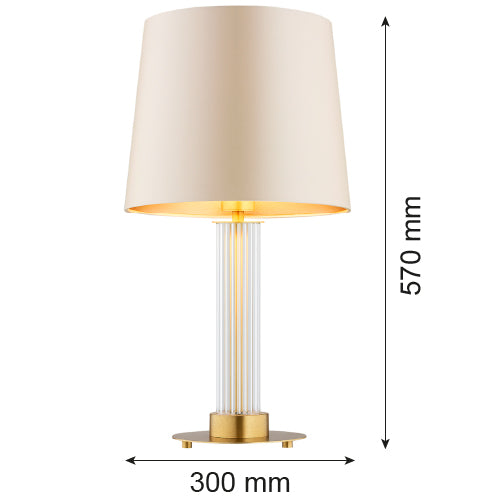 Argon Hampton 1L table lamp E27 H 57cm