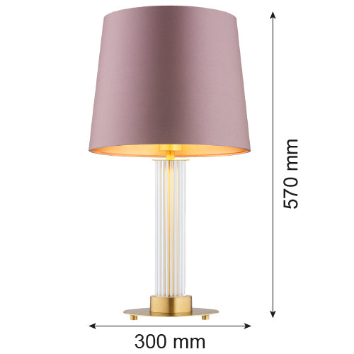 Argon Hampton 1L table lamp E27 H 57cm