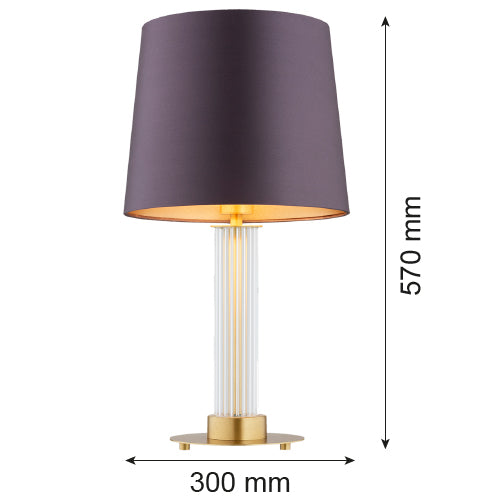 Argon Hampton 1L table lamp E27 H 57cm