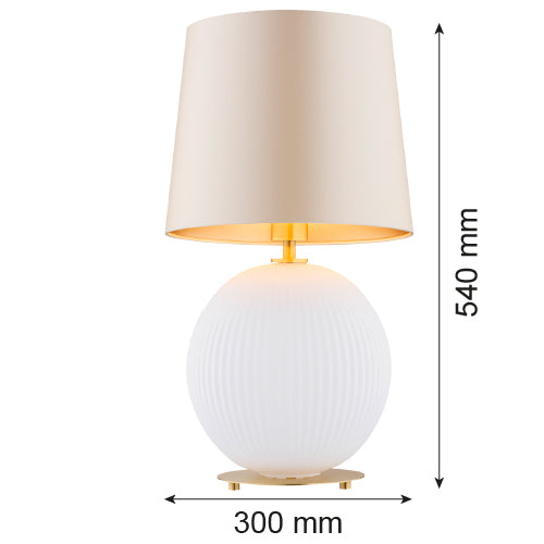 Argon Hamilton 1L table lamp E27 H 54cm