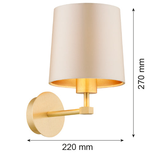 Argon Princeton 1L wall sconce lamp E27 H 27cm