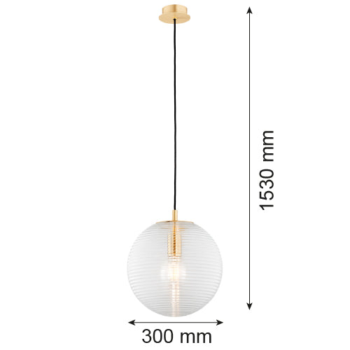 Argon Evans 1L pendant lamp E27 H 153cm