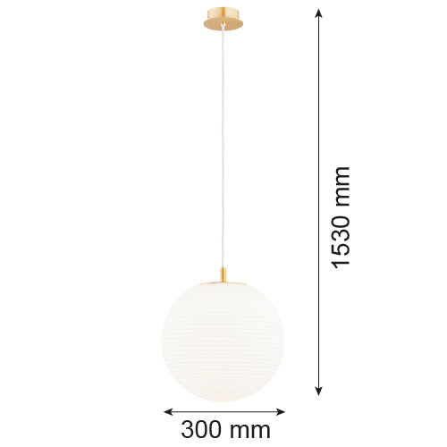 Argon Evans 1L pendant lamp E27 H 153cm