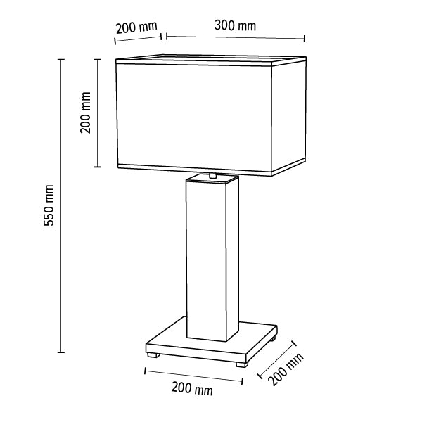 Britop Lighting Flame 1L lampe de table E27 blanc, H 55cm