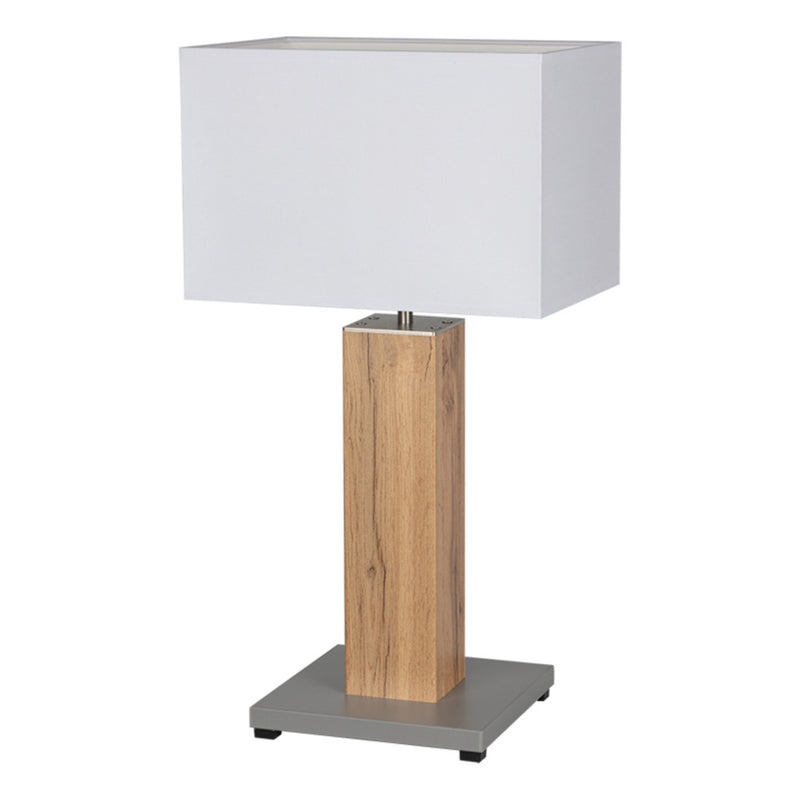 Flame Floor Lamp 1xE27 Max.60W  Veneer Oak/Black PVC/Gray With