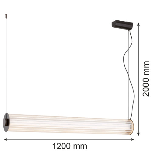 Argon Hampton 1L track lighting H 200cm