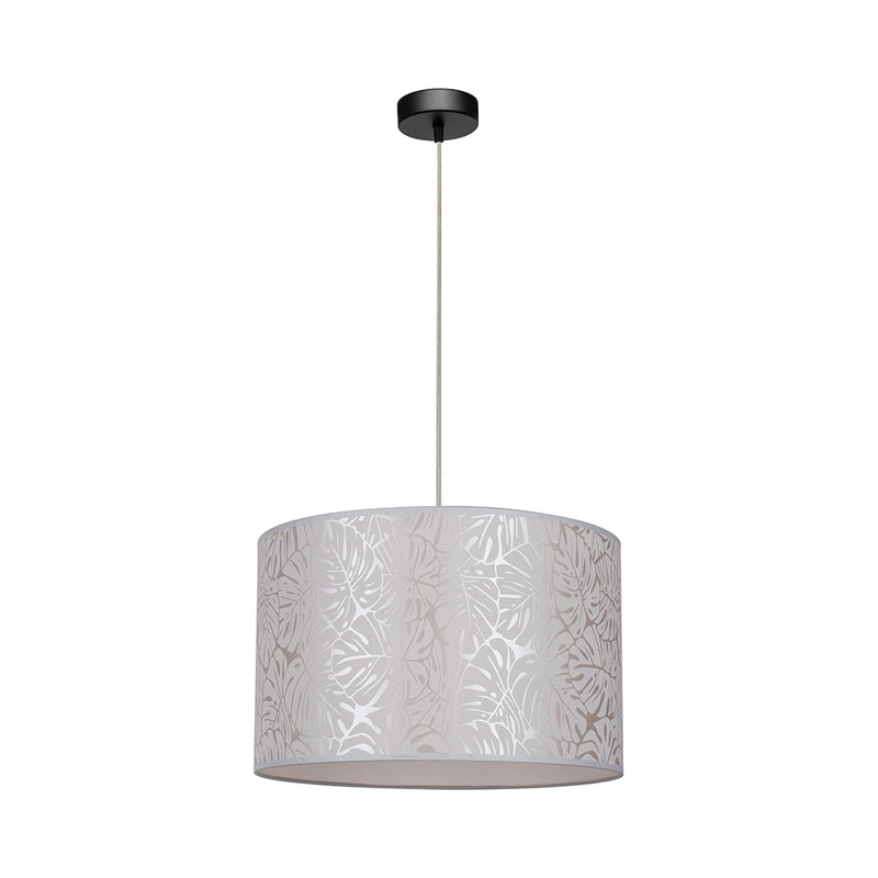 Mateo Pendant 1xE27 Max.60W Black/Transparent PVC/Beige