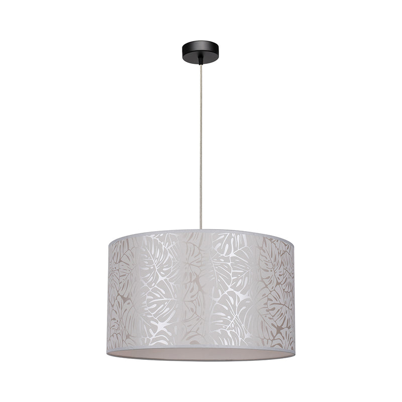 Mateo Pendant 1xE27 Max.60W Black/Transparent PVC/Beige