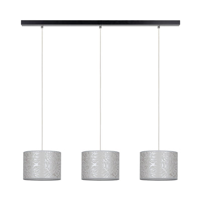 Mateo Pendant Lamp 3xE27 Max.25W Black/Transparent PVC/Beige