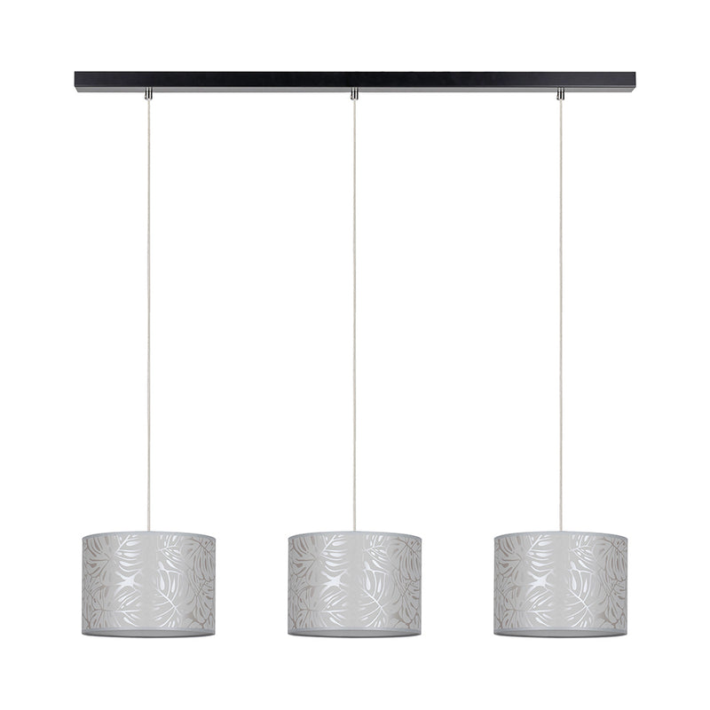 Mateo Pendant Lamp 3xE27 Max.25W Black/Transparent PVC/Beige