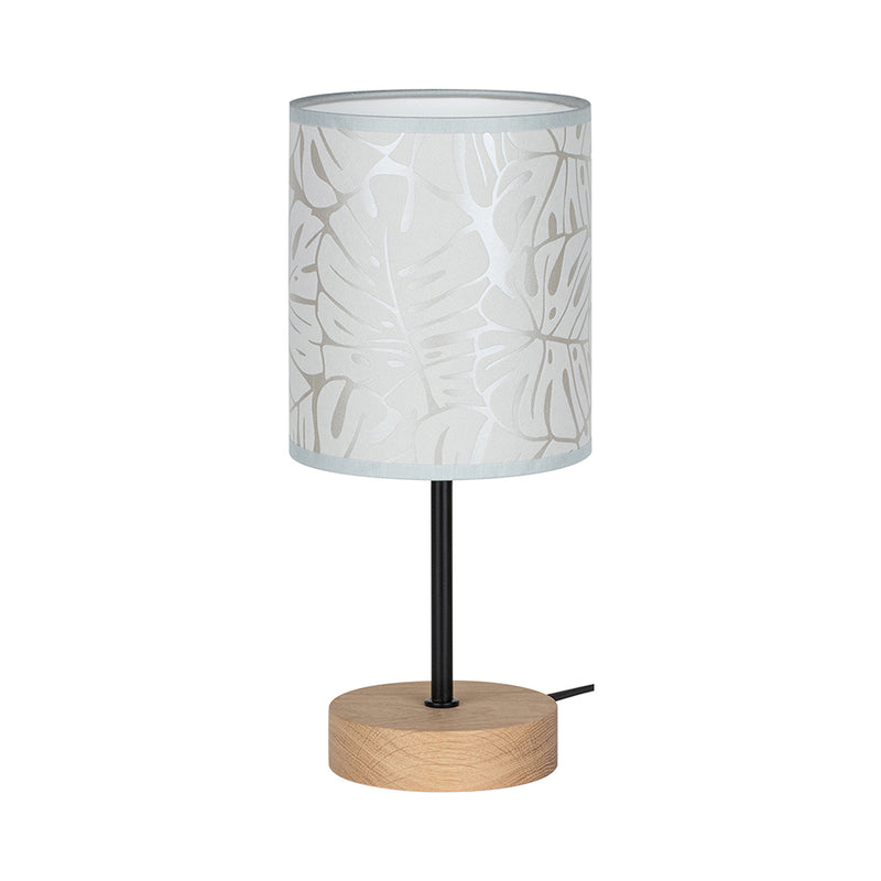 Mateo Table Lamp 1xE27 Max.25W Oiled Oak/Black/Black PVC/Beige