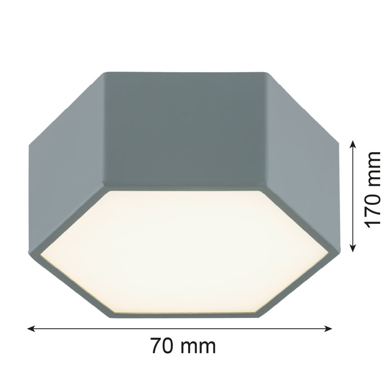 Argon Libero 1L flush mount ceiling lamp D 17cm