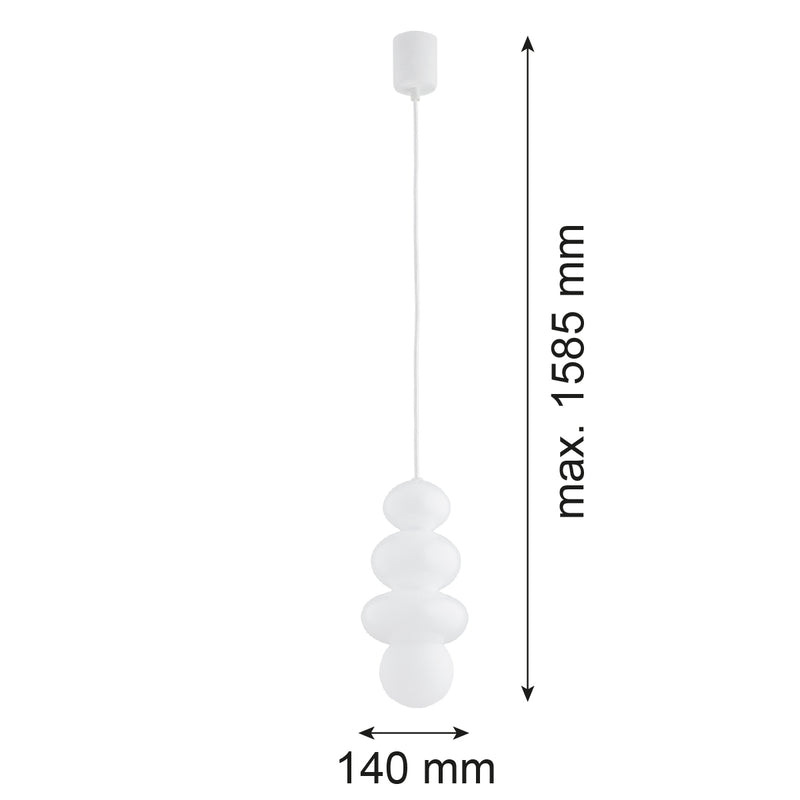 Argon Orlando Plus 1L pendant lamp G9 H 158.5cm