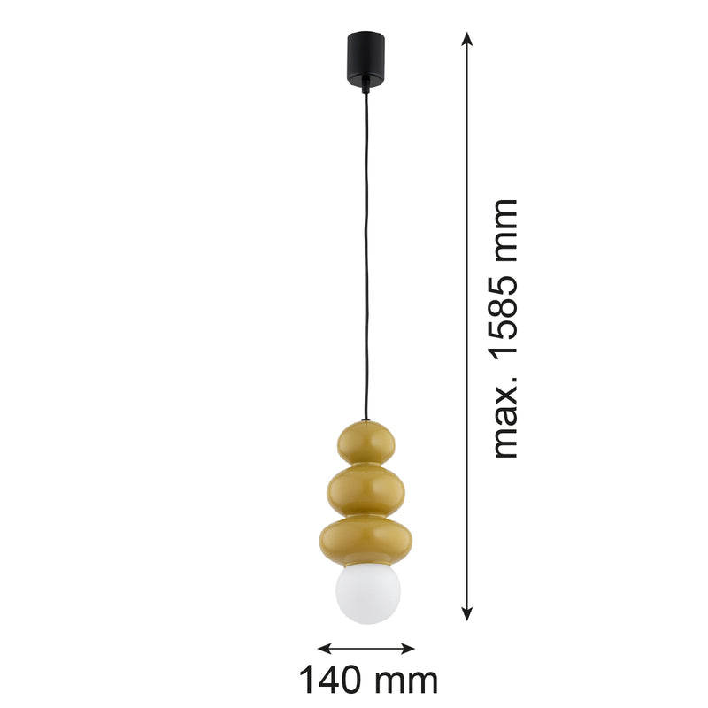 Argon Orlando Plus 1L pendant lamp G9 H 158.5cm