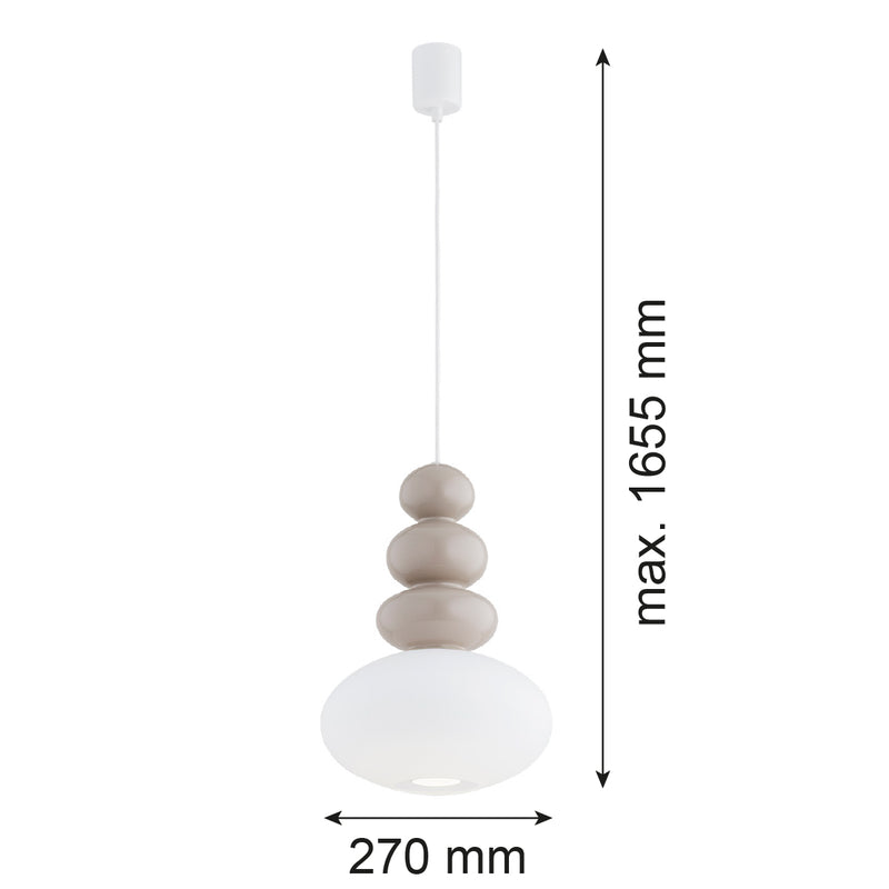 Argon Diego 1L pendant lamp GU10 H 165.5cm