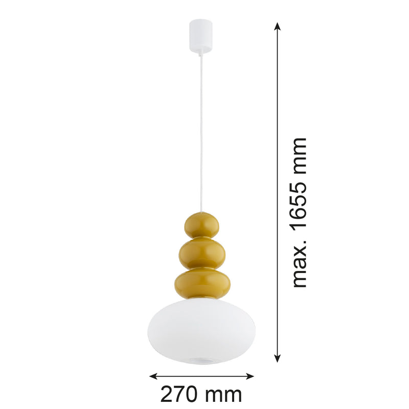 Argon Diego 1L pendant lamp GU10 H 165.5cm