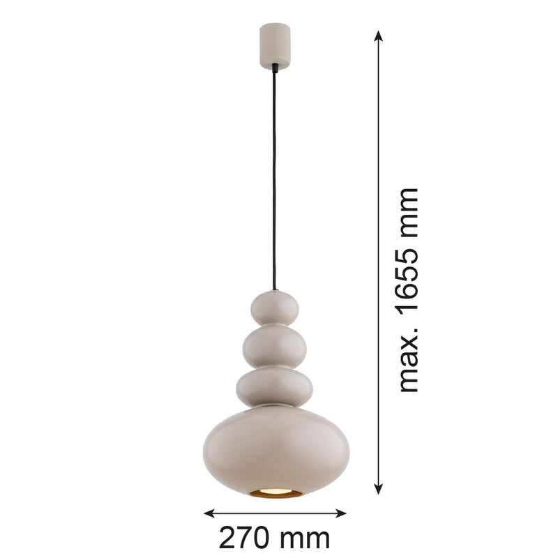 Argon Diego 1L pendant lamp GU10 H 165.5cm