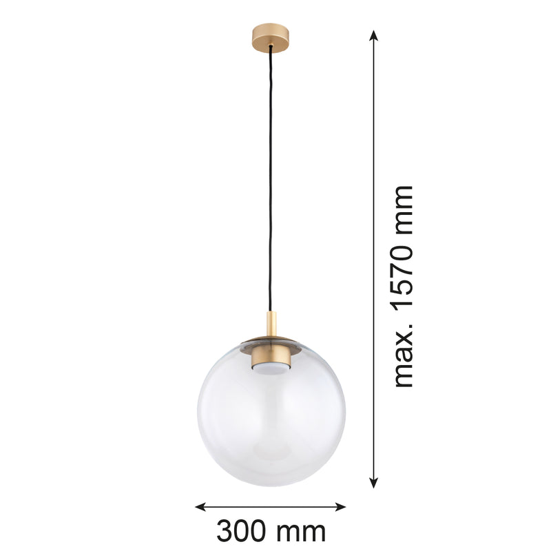 Argon Sacramento 1L pendant lamp GX53 H 157cm