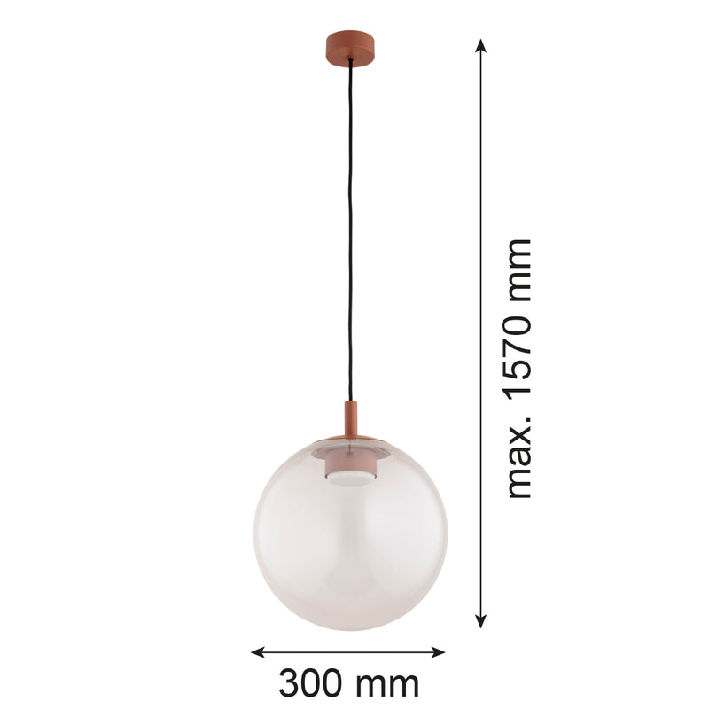 Argon Sacramento 1L pendant lamp GX53 H 157cm