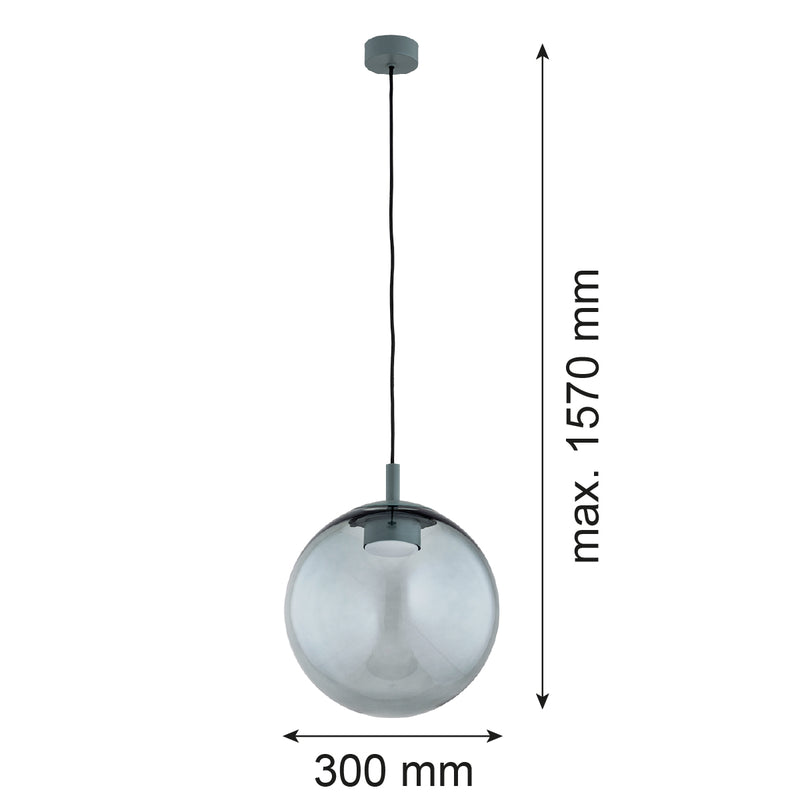 Argon Sacramento 1L pendant lamp GX53 H 157cm