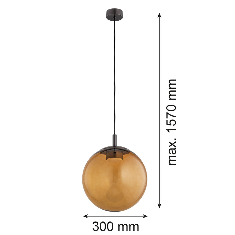 Argon Sacramento 1L pendant lamp GX53 H 157cm