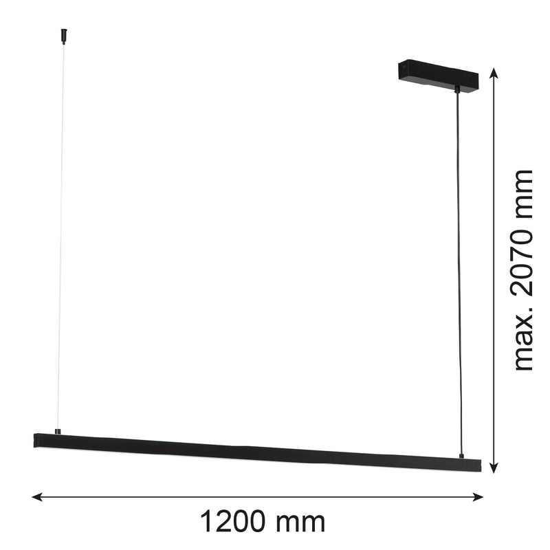 Argon Miami 1L track lighting lamp W 120cm