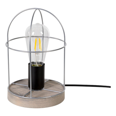 Netuno Pendant 1xE27 Max. 60W Black / Oiled Oak