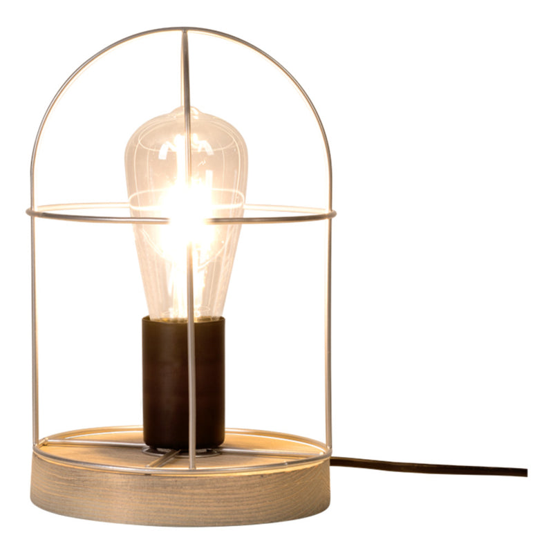 Netuno Pendant 1xE27 Max. 60W Black / Oiled Oak