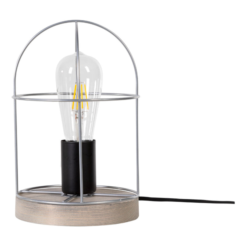 Netuno Pendant 1xE27 Max. 60W Black / Oiled Oak