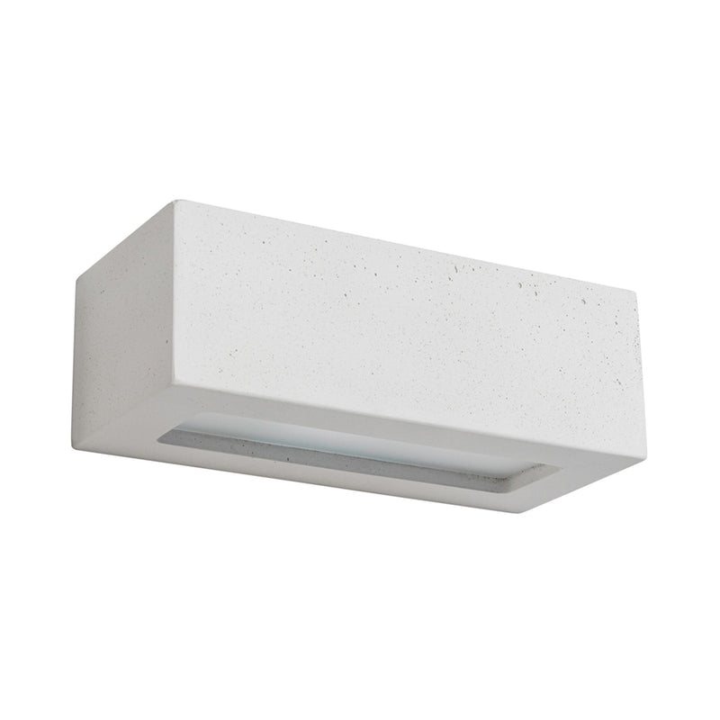 Block Wall Lamp 1xE27 Max.40W White/Frosted