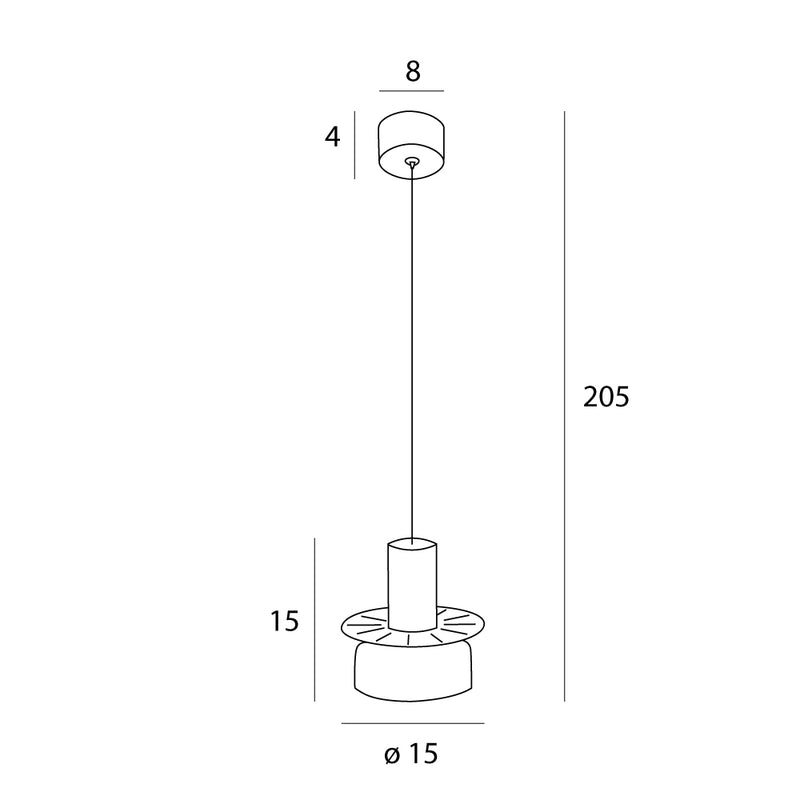 Maxlight Signature A 1L pendant lamp, D 15cm, LED