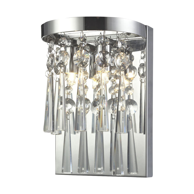 Luxoria Wall Lamp Incl. 2xG9 3W Chrome/Transparent